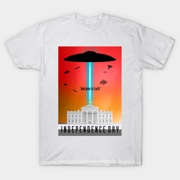 Independence day minimal poster art by retromegahero